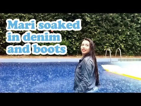 Mari soaked in denim and boots