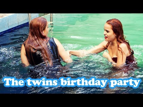 The twins wetlook birthday party
