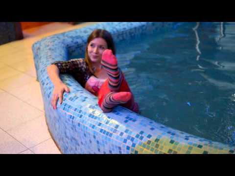 Girl in Pool Fully Clothed (HD)